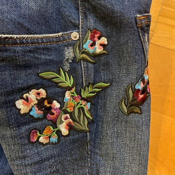 Zara Patchwork Jeans - Picture 3 of 10